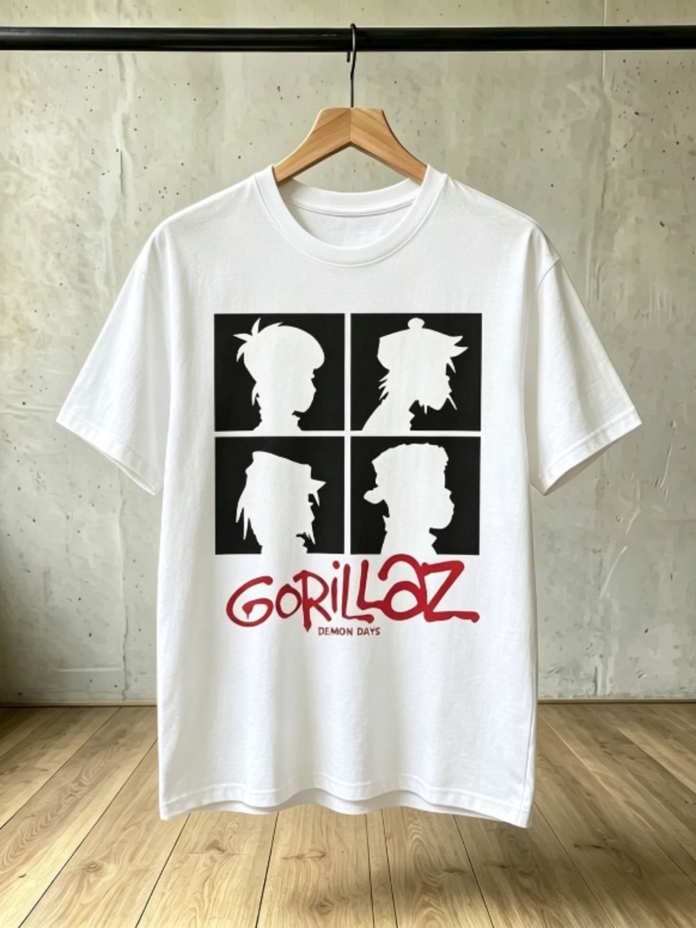 Gorillaz Demon Days Album Graphic Music Fan Retro Gift T-shirt Unisex
